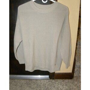 Women Size X-Small - Beige Crew Neck/Pullover Sweater by Hollister